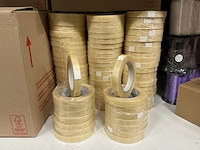 Partij pvc 60my transparant tape 15mm 66mt (680x) - afbeelding 2 van  3