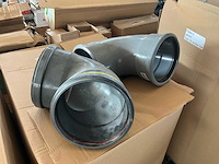 Partij pvc bocht 200mm 87° - afbeelding 2 van  8