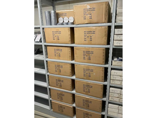 Partij pvc electrical insulation tape 0.2mm x 19mm x 20m grey (3500x) - afbeelding 3 van  4