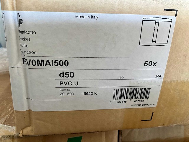 Partij pvc hulpstukken ø50mm - afbeelding 6 van  9