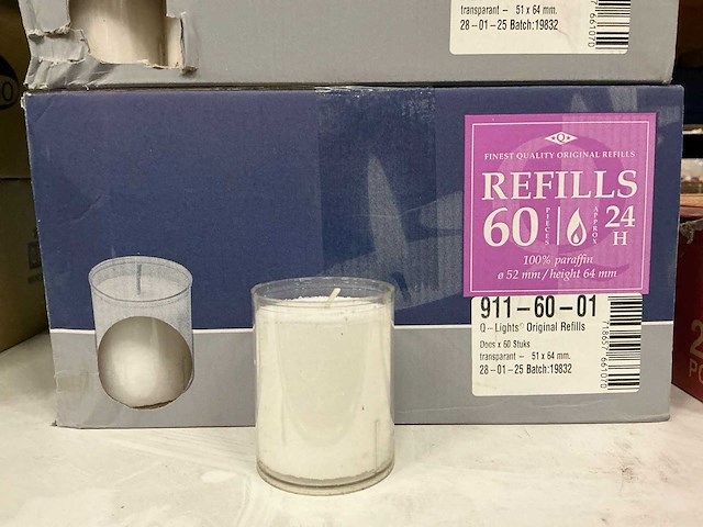 Partij q-lights original refills 51x64mm (120x) - afbeelding 1 van  2
