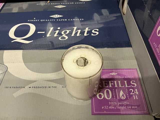 Partij q-lights original refills transparant 51x64mm (2040x) - afbeelding 3 van  7