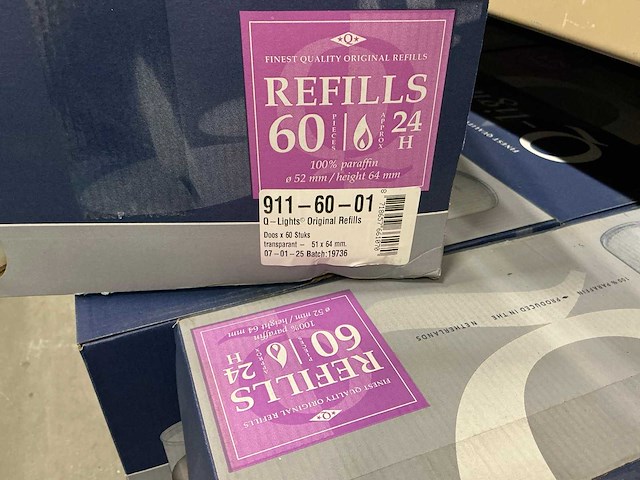 Partij q-lights original refills transparant 51x64mm (2040x) - afbeelding 7 van  7