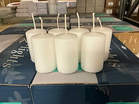 Partij q-lights pillar candles 50x80mm wit (2700x) - afbeelding 1 van  3