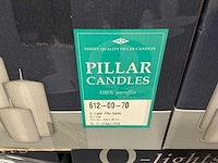 Partij q-lights pillar candles licht rose 50x100mm (2460x) - afbeelding 2 van  2