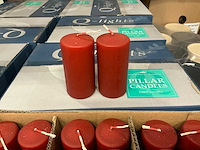 Partij q-lights pillar candles robijn 50x100mm (1620x)
