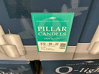 Partij q-lights pillar candles robijn 50x100mm (1620x) - afbeelding 3 van  3