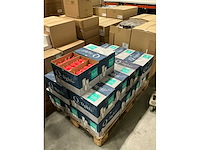 Partij q-lights pillar candles rood 50x80mm (1200x) - afbeelding 2 van  3
