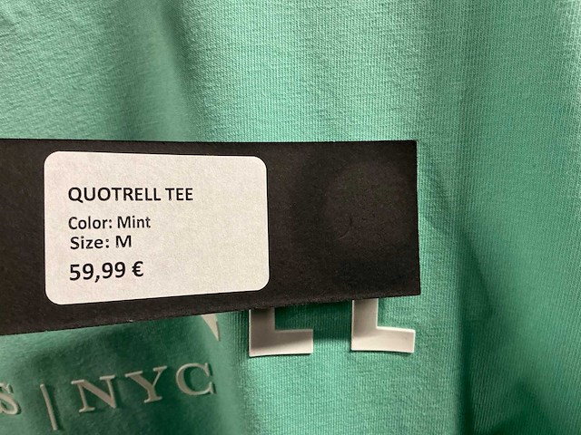 Partij quotrell t-shirts mint (105x) - afbeelding 3 van  8