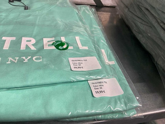 Partij quotrell t-shirts mint (105x) - afbeelding 6 van  8