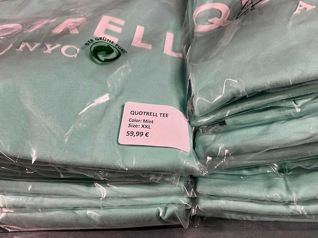 Partij quotrell t-shirts mint (105x) - afbeelding 8 van  8