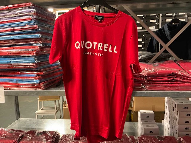 Partij quotrell t-shirts rood (162x) - afbeelding 1 van  7