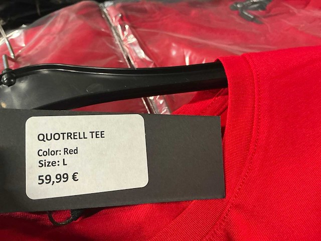 Partij quotrell t-shirts rood (162x) - afbeelding 3 van  7