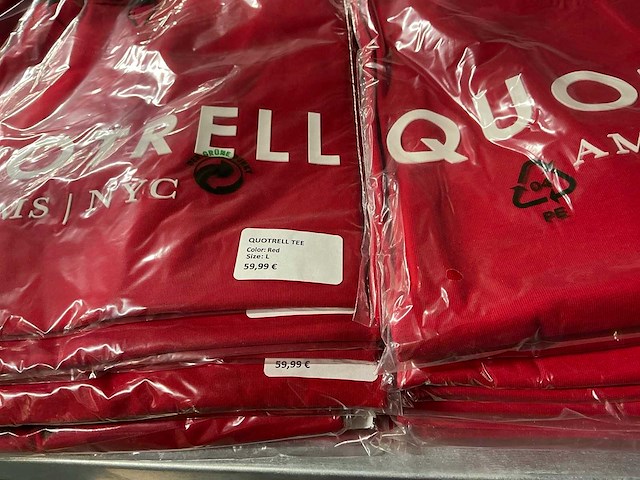 Partij quotrell t-shirts rood (162x) - afbeelding 5 van  7