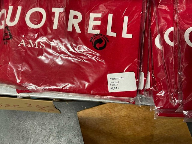 Partij quotrell t-shirts rood (162x) - afbeelding 7 van  7
