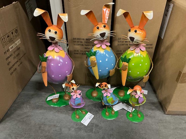 Partij rabbits h44cm&h20cm (38x) - afbeelding 1 van  4