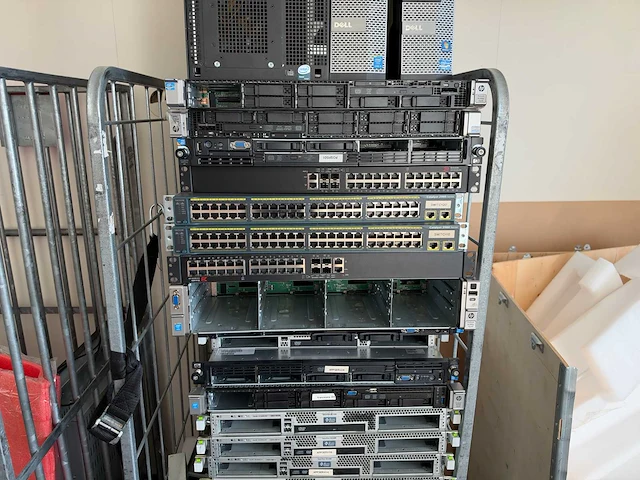 Partij rackservers / netwerkapparatuur / inhoud ruimte - afbeelding 20 van  25