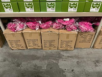 Partij raffia bow + clip cerise&pink (15000x) - afbeelding 2 van  7