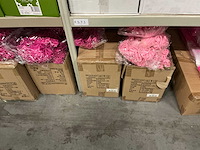 Partij raffia bow + clip cerise&pink (15000x) - afbeelding 3 van  7