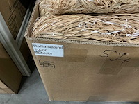 Partij raffia naturel 100gr per verpakking (59x) - afbeelding 2 van  3