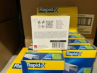 Partij rapid 24/6 standard nietjes 5000st per verpakking (130x) - afbeelding 3 van  4