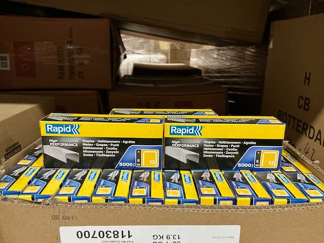 Partij rapid nieten 5000pcs per verpakking (53x) - afbeelding 1 van  3