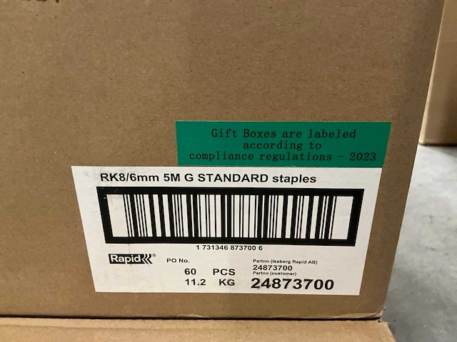 Partij rapid rk8/6mm no.28 standard staples (450x) - afbeelding 4 van  4