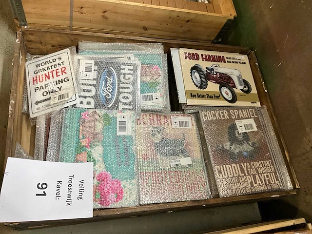 Partij reclame metalen muurborden - afbeelding 4 van  5