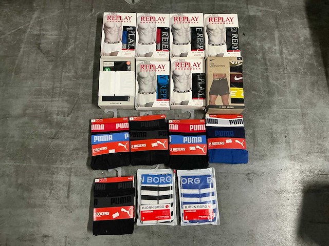 Partij replay/nike/puma/bjornborg boxers (15x) - afbeelding 1 van  7