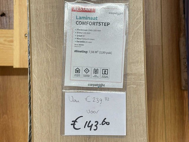 Partij restanten laminaat op 2 pallets - afbeelding 3 van  5