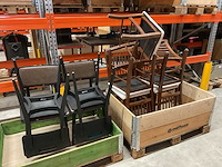 Partij restarantstoelen, 9 stuks