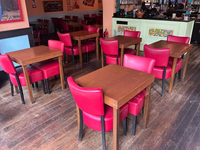 Partij restaurant tafels inclusief stoelen - afbeelding 2 van  7