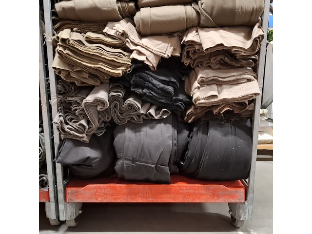 Partij ribfluweel, coupons en confectiedelen - afbeelding 7 van  11