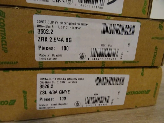 Partij rijgklemmen, 28 verpakkingen - afbeelding 3 van  14