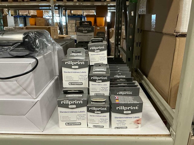 Partij rillprint standard adres labels (44x) - afbeelding 1 van  2