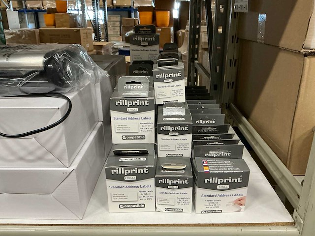 Partij rillprint standard adres labels (44x) - afbeelding 2 van  2