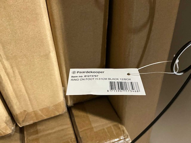 Partij ring on foot h51cm ø40cm black (156x) - afbeelding 2 van  2