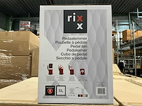 Partij rixx 5l soft close pedaalemmers rood (40x) - afbeelding 4 van  4