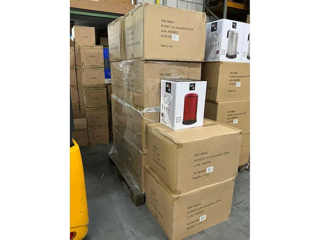 Partij rixx soft close pedaalemmers 12l rood (40x) - afbeelding 2 van  4