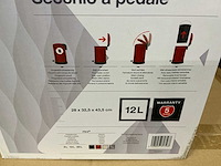 Partij rixx soft close pedaalemmers 12l rood (40x) - afbeelding 4 van  4