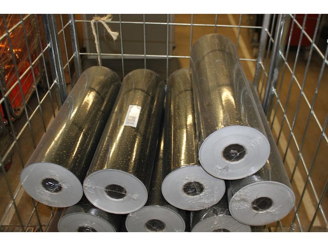 Partij rollen inpakpapier met opdruk c.a. 21 stuks - afbeelding 5 van  11