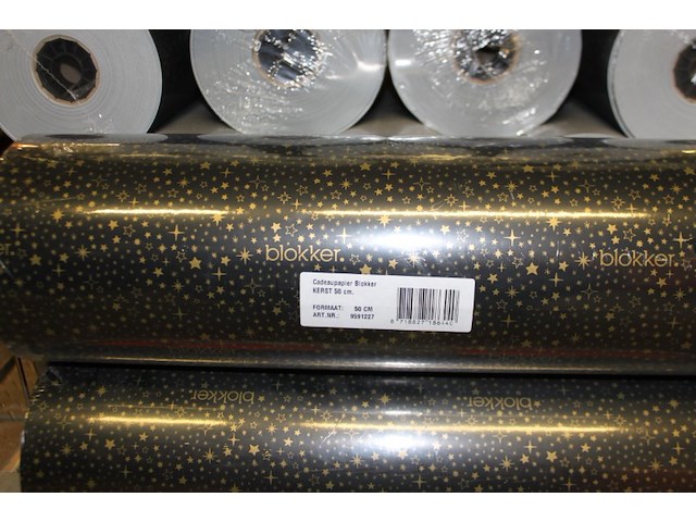 Partij rollen inpakpapier met opdruk c.a. 21 stuks - afbeelding 11 van  11