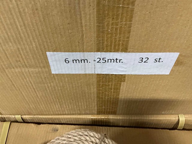 Partij rollen jute touw 6mm-25mtr (147x) - afbeelding 3 van  3