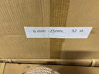 Partij rollen jute touw 6mm-25mtr (147x) - afbeelding 3 van  3