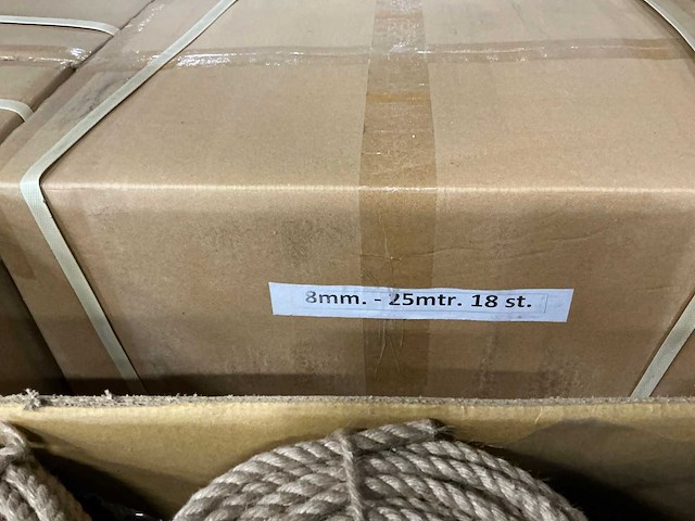 Partij rollen jute touw 8mm - 25mtr (360x) - afbeelding 3 van  3