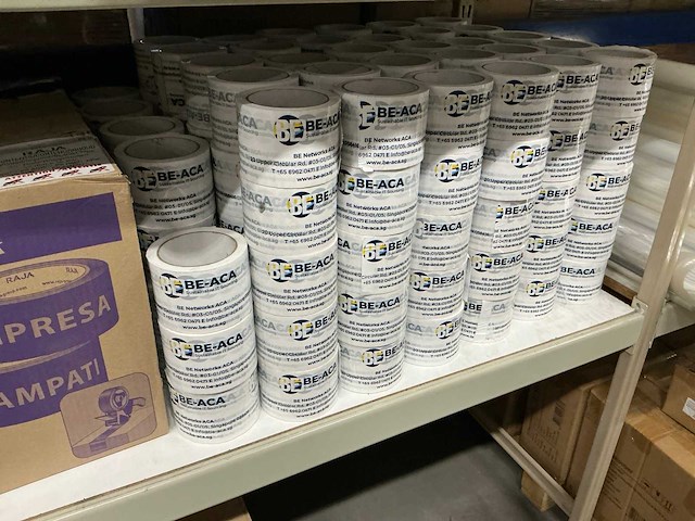Partij rollen tape 75mm x 66mtr (313x) - afbeelding 2 van  2
