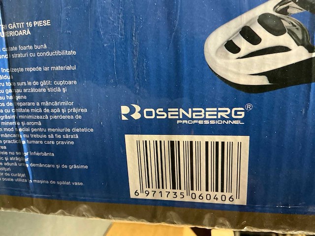 Partij rosenberg professional 16-delige pannesets (10x) - afbeelding 2 van  2