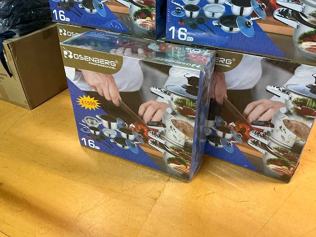 Partij rosenberg professional 16pcs pannensets (17x) - afbeelding 1 van  5