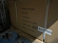 Partij rubber thread orange/blue 1kg per rol (96x) - afbeelding 5 van  6