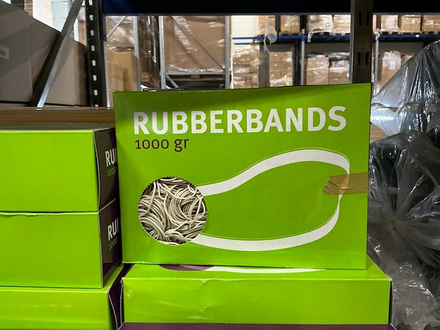 Partij rubberbands 1kg per verpakking 60x1,5mm no.22 - afbeelding 2 van  3